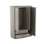 Armoire 3 portes avec 2 tiroirs, effet grain de bois-1887808332