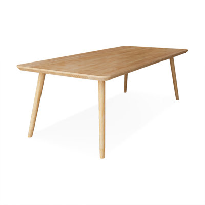 Bureau rectangulaire en bois massif Burlywood
