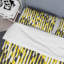 Ensemble de housse de couette en microfibre noir / jaune 3 pièces-2139388563
