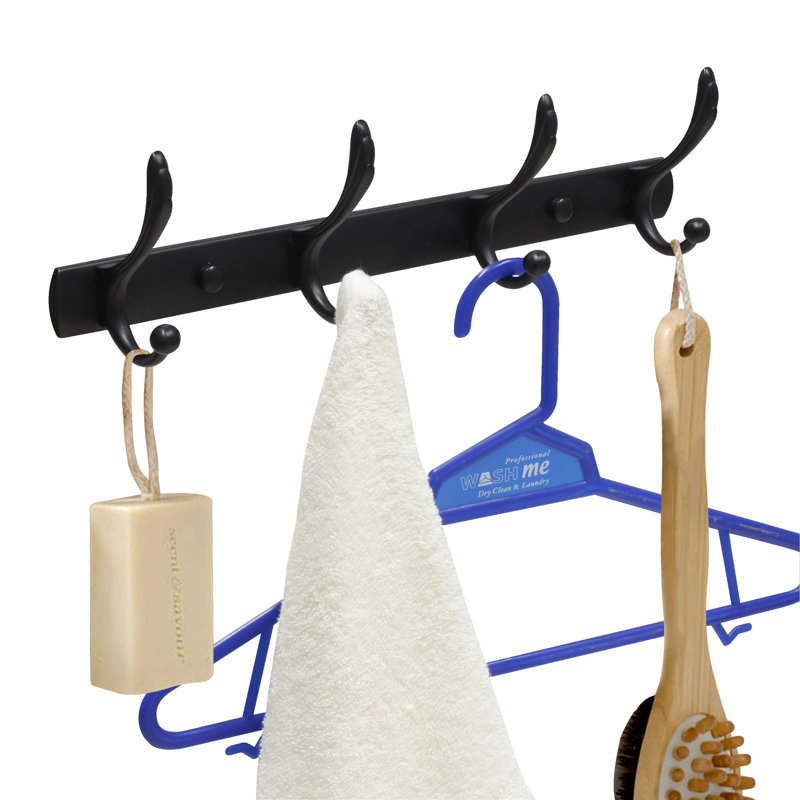 Wall Mounted Hook Rack, Bronze