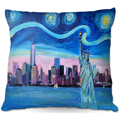  Coussin décoratif Couch Starry Night New York City