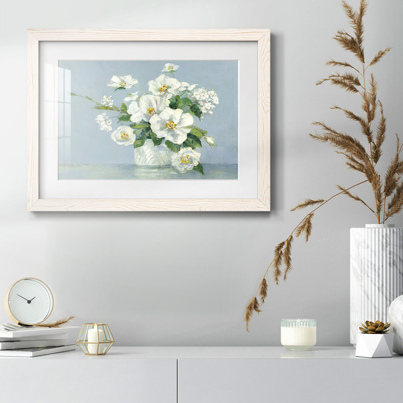 Summer Fresh Arrangement, impression sur papier, Blanc
