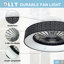 Ventilateur de plafond 18,5 po avec lumières DEL Sciotodale