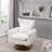 360-Degree Swivel Accent Chair with a Pillow-2016604943