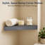 Euclide 2 Piece Triangle Corner Shelf-1889139902