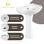 Los Flexi 20" x 19" Rectangular Ceramic Pedestal Bathroom Sink with Overflow and 3-Hole 4" Centerset Faucet Setup, Floor-Mounted Base Included