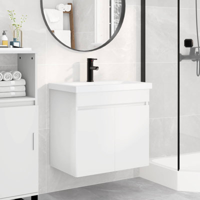 Single Bathroom Vanity with Ceramic Basin