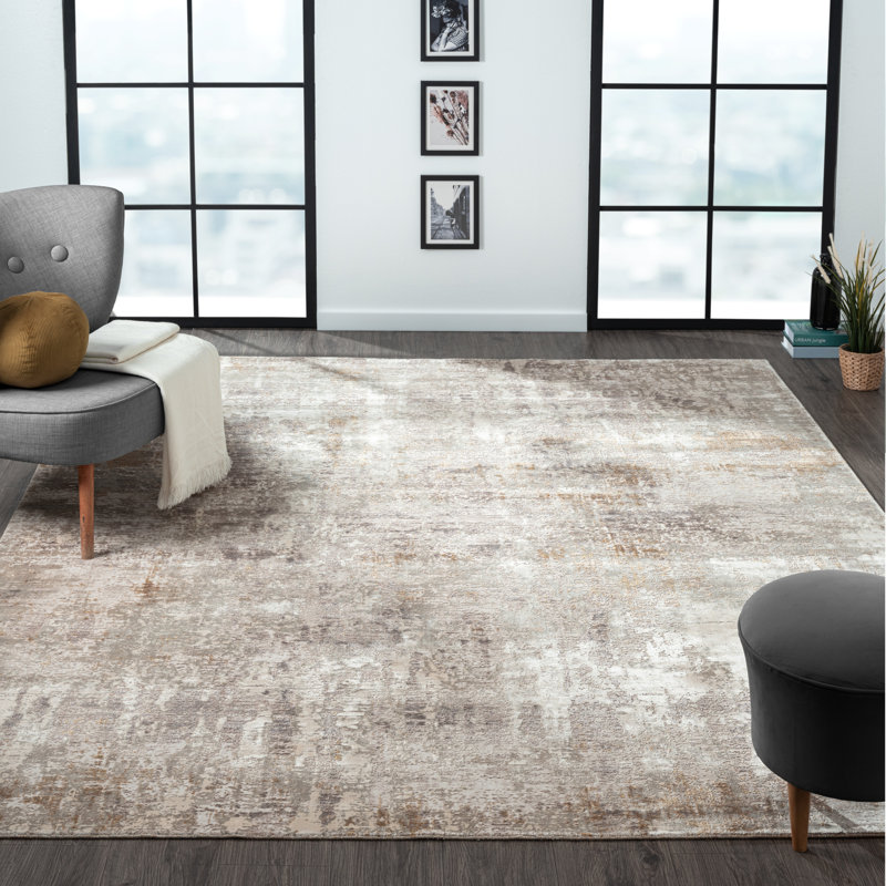 Tapis cascade Lennox, Beige, 7'9" x 9'9"