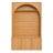 All-In-One Hall Tree With Adjustable Shelves, Retro Arched Entryway Storage Bench With 3 Cabinets, Wooden Coat Rack Organizer With 4 Golden Hooks For Mudroom, Hallway, Natural/Teak