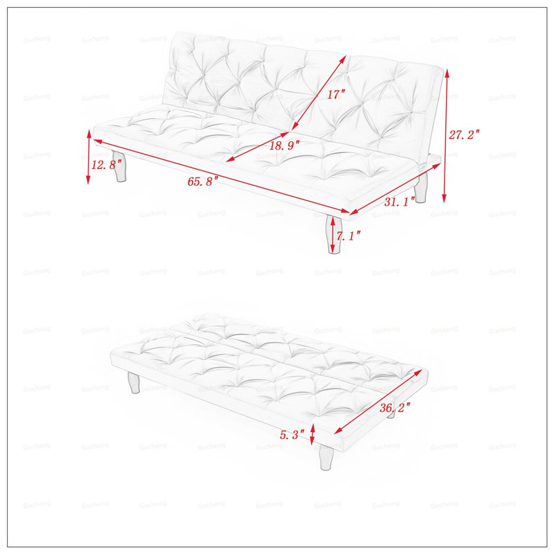 Versatile Sofa Bed with Transformative Design for Various Spaces, Combining Comfort and Style