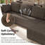 Canapé modulaire surdimensionné Boneless, canapé 3 pièces en mousse avec agencement flexible, aucun assemblage requis-497954244