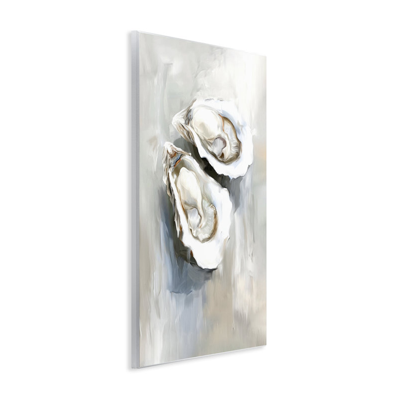 Plaque murale «Two Oysters Seashell Mirage» par Ramona Murdock, H 15 po x l 10 po