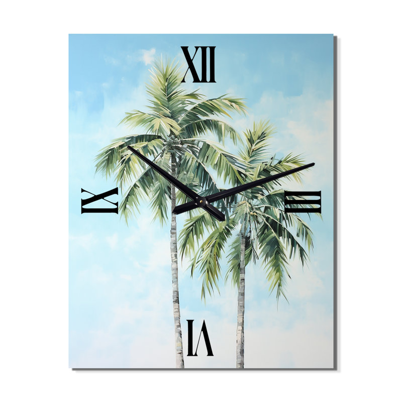 Jermine - Floral Modern Wall Clock, Extra Large