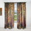 Panneau de rideau Southwestern, motif de plumes occultant - Motif avec empreintes de plumes d'oiseaux-2125480027
