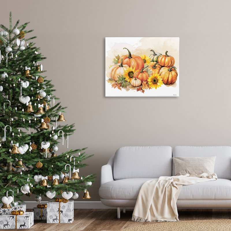 "Pumpkin & Sunflower Bundle", art mural par Nicole DeCamp, H 30 po x l 40 po