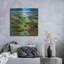  «Into The Fields» par Allan Friedlander, art mural en métal, 36 po x 36 po