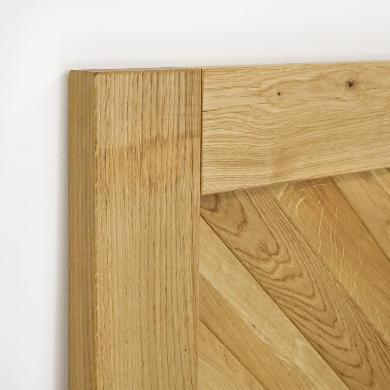 Waldo Solid Oak Wood Barn Door, Natural Oil