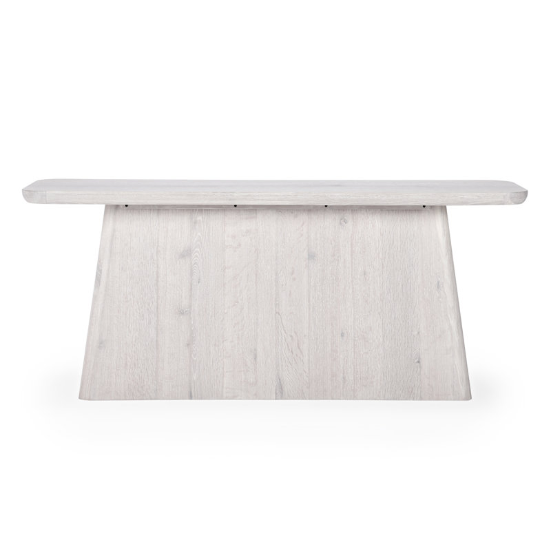 72'' W Console Table, White Wash