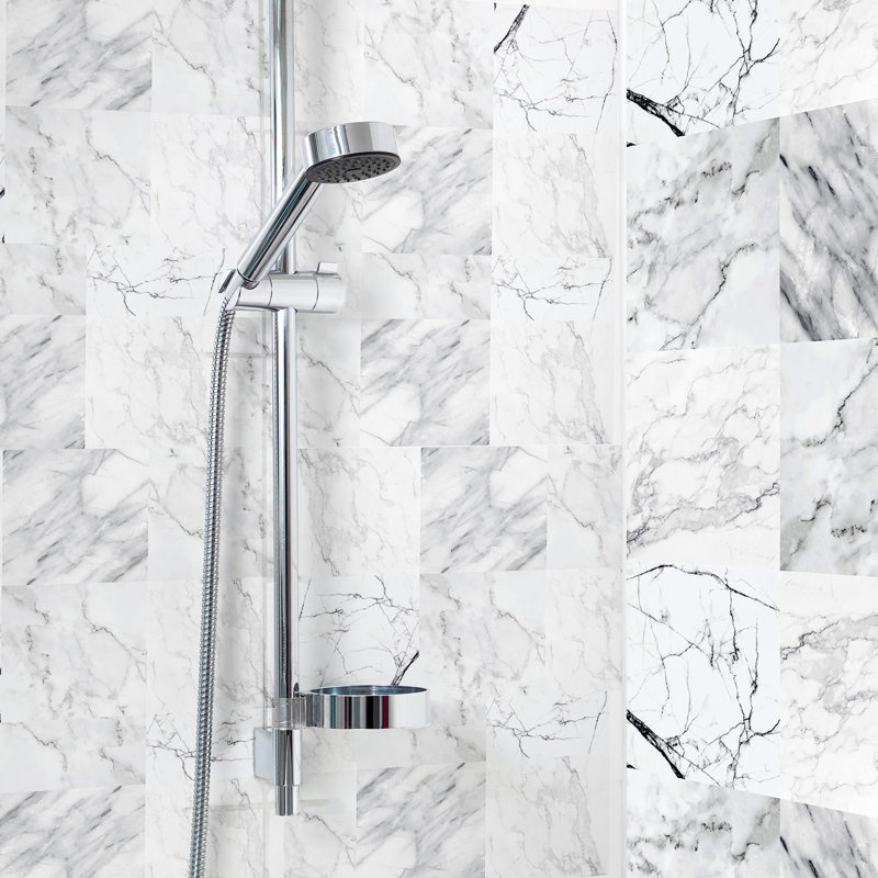Emelita Marble Tiles Wall Stickers Mix - 10 cm x 10 cm - 120 pcs