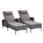 Dahlyla Outdoor Reclining Chaise Lounge Chairs with Cushions(Set of 2)-527296089-527296088