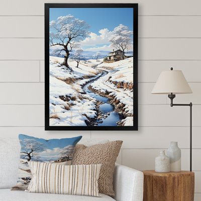Snow Winters River Solitude I - impression