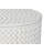 Elegant White 20" Round x 34" High Accent Table with Dimpled Sculptural Surface