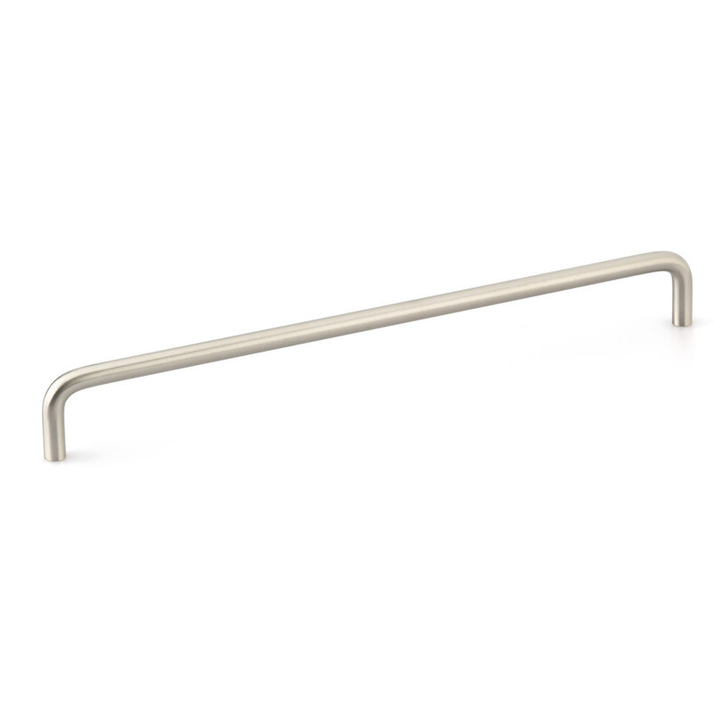Contemporary Metal 10 1/8" Centre Bar Pull, Brushed Nickel