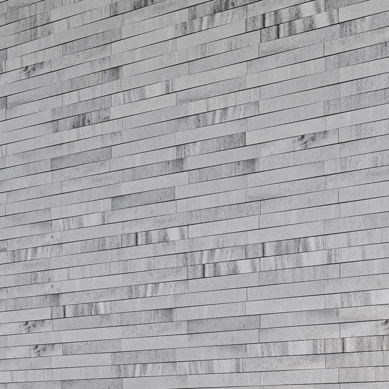 Weave Panel 6in.x22in. Honed Marble Wall Tile, Lunar