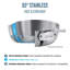 D3® Stainless Steel Saute Pan with Lid-9753947