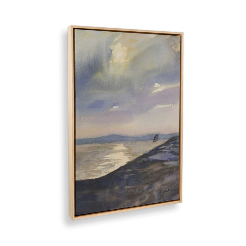 «Evening Sail» par Stephen Calcasola, reproduction d'art sur toile, H 18 po x l 12 po, Tanné