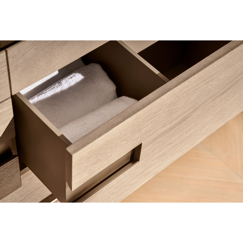 Meuble-lavabo gris naturel sans plateau de coiffeuse Craft Series