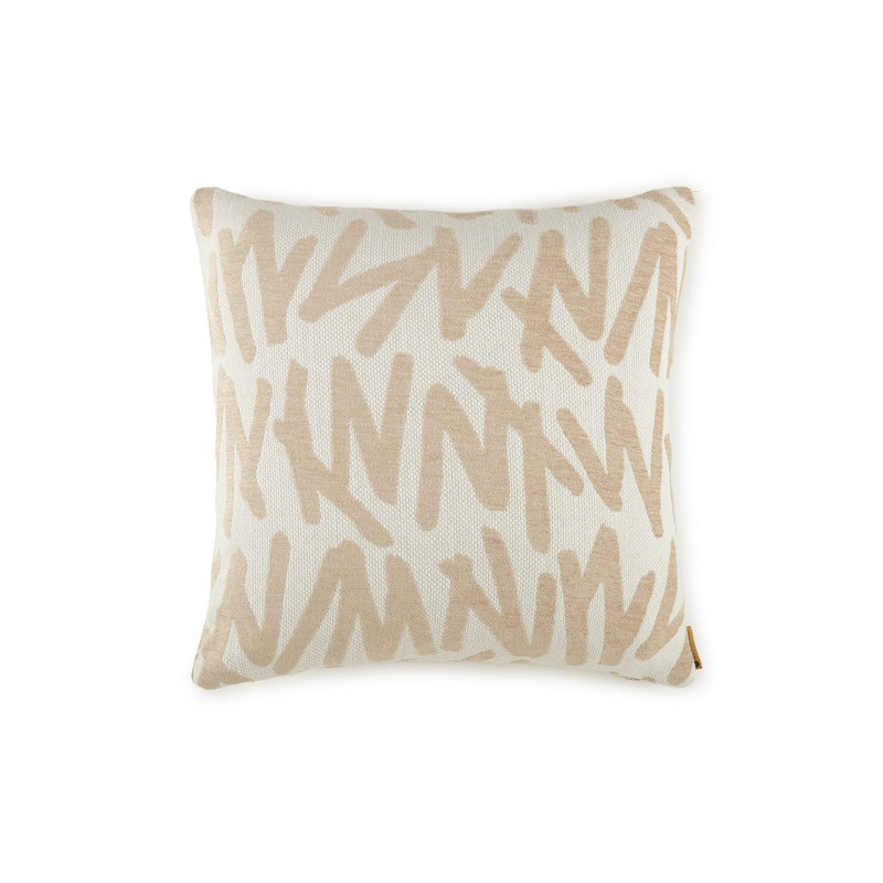 Tolentino Pillow Cover & Insert, Alabaster, Square 22"