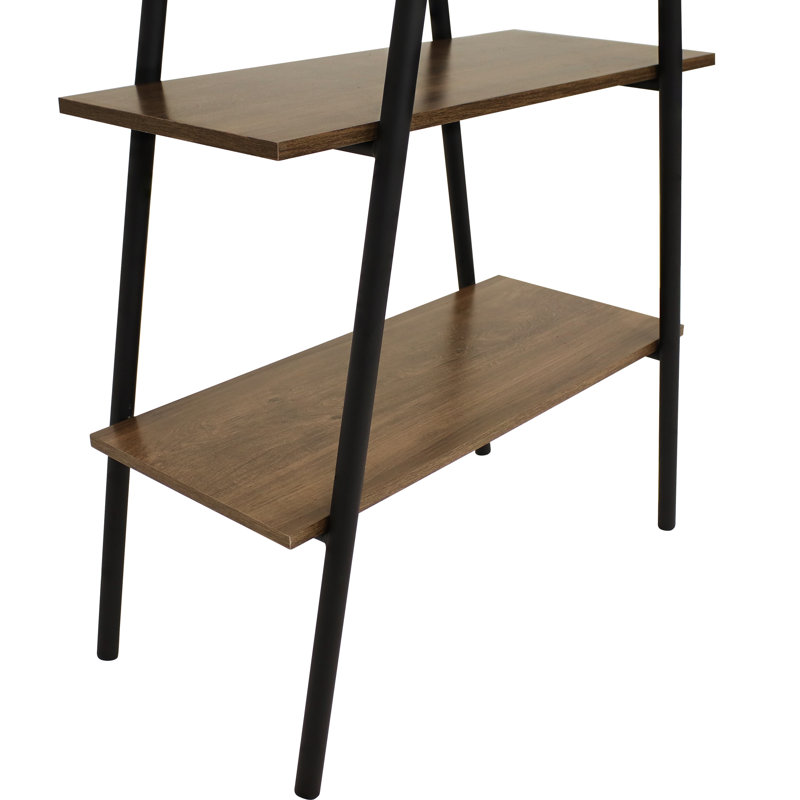 68.5" H x 28" W Steel Ladder Bookcase
