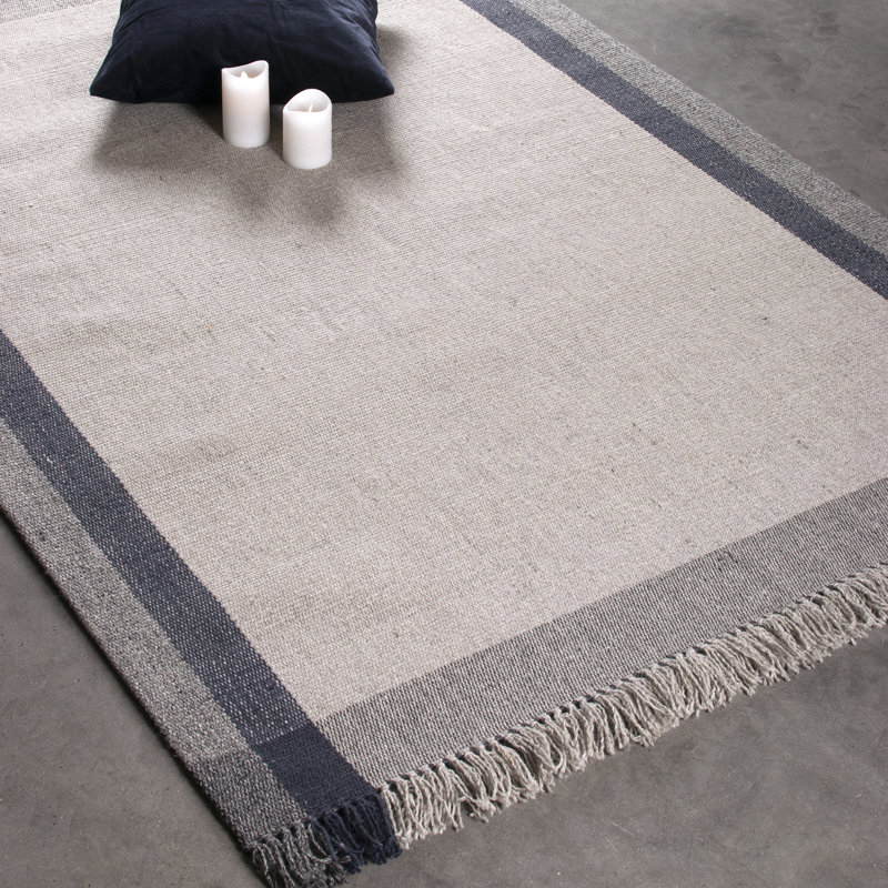 Marren Striped Hand Woven Area Rug, Rectangle 140 x 200cm
