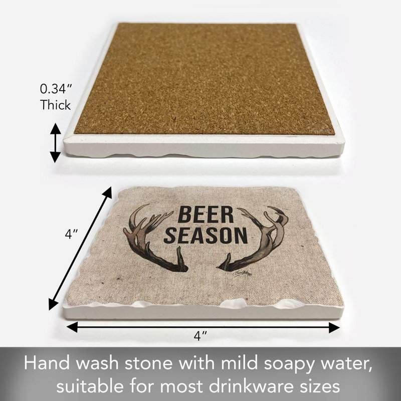 Beer Season Single Tumbled Tile Coaster Create Your Own Collection