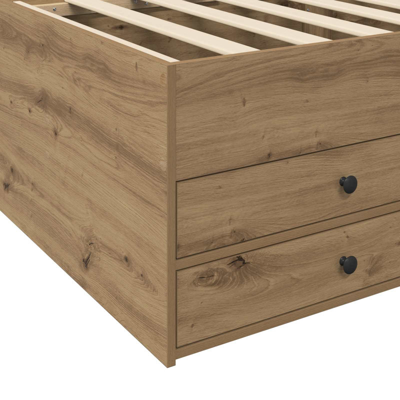 Bed Frame, Artisan Oak