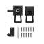 Self Locking Gate Latch, Heavy Duty Double Side Gate Latches Black for Outdoor Fence, Wooden Gates