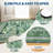 Washable Rug for Living Room, Soft Non Slip Floral Bedroom Rugs, Water Lily Pond Cute Nursery Rug, Large Low Pile Stain Resistant Farmhouse Rugs-1459972334-1459972323