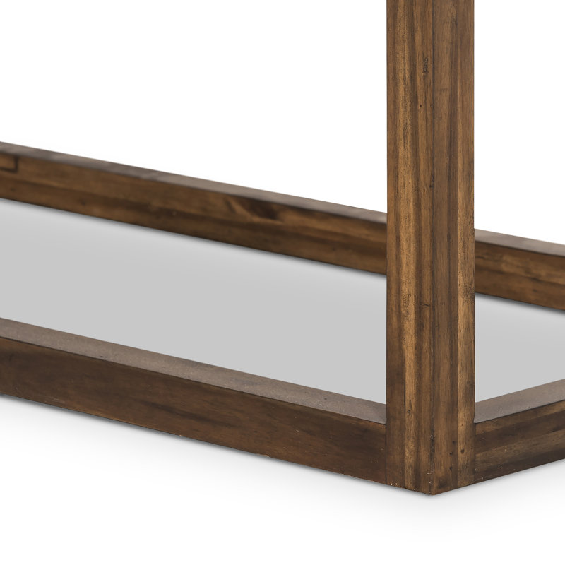 Waylon Solid Wood Geometric Bookcase