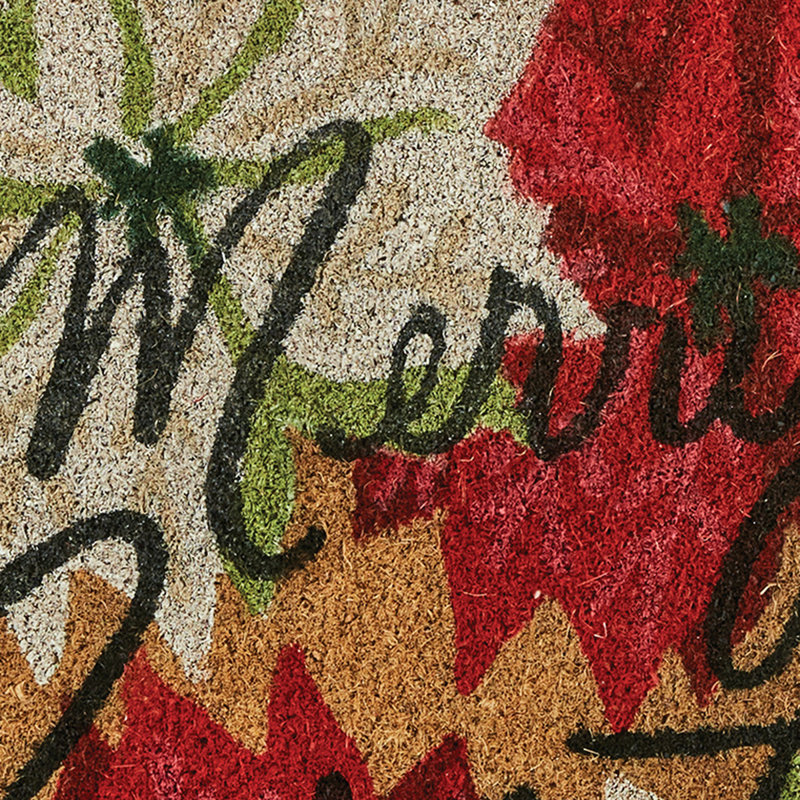  Paillasson pin poinsettia 1 pi 6 po x 2 pi 6 po