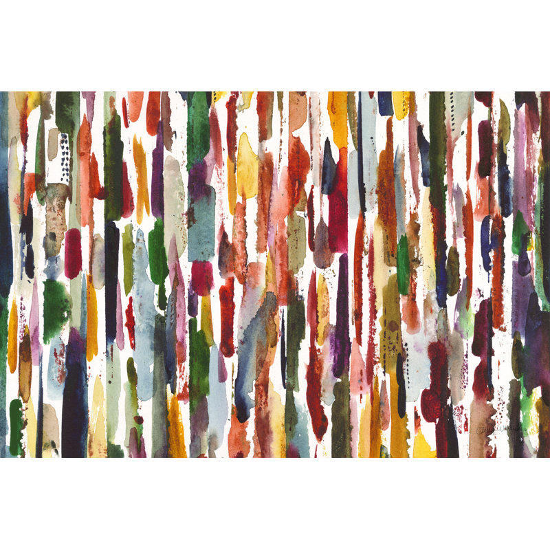«Strata I» par Cheryl Warrick - reproduction, H 8 po x l 12 po, Toile tendue