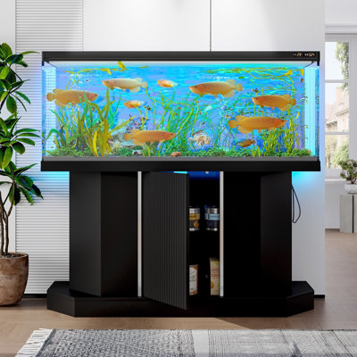 Modern 55-75 Gallon Fish Tank Stand With Power Outlet