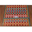 Tapis en laine multicolore réversible Kilim 7 x 9