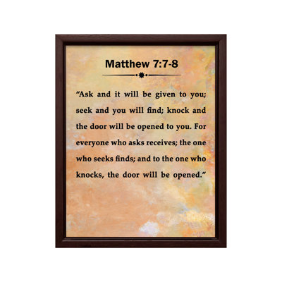 Matthew 7:7-8