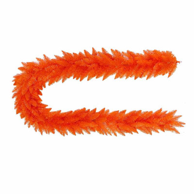 Guirlande 9 'non éclairée orange