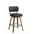 26" Swivel Upholstered Counter Stool with Walnut-Finish Bentwood Frame-114223069-114223066