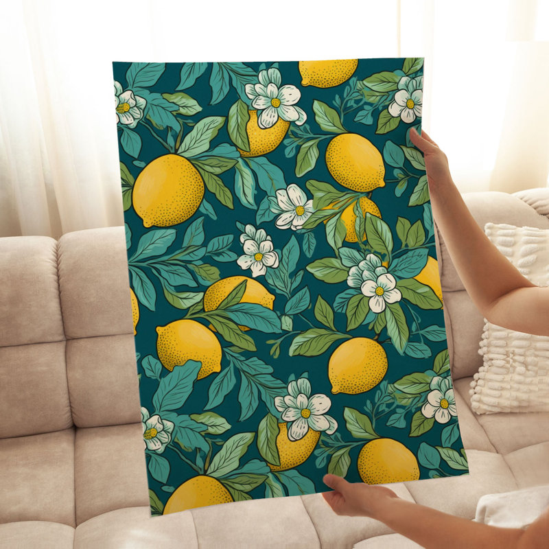 «Food and Kitchen Lemon Dreams III», reproduction d'art moderne sans cadre, H 20 po x l 16 po