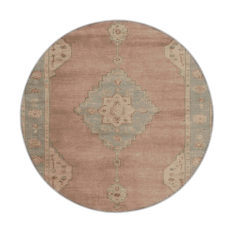 Tapis intérieur et extérieur brun Overdyed