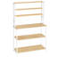 Kitchen Storage Rack, Coffee Bar, Baker’S Rack, Total 6 Shelves And 6 Hooks, For Microwave, Steel Frame, Industrial, 40 X 100 X 167 Cm
