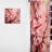 Kristine Cherry Blossoms Dark Pink Collage - Cherry Curtain - Velvet Room Darkening - 1 panel-1245589493